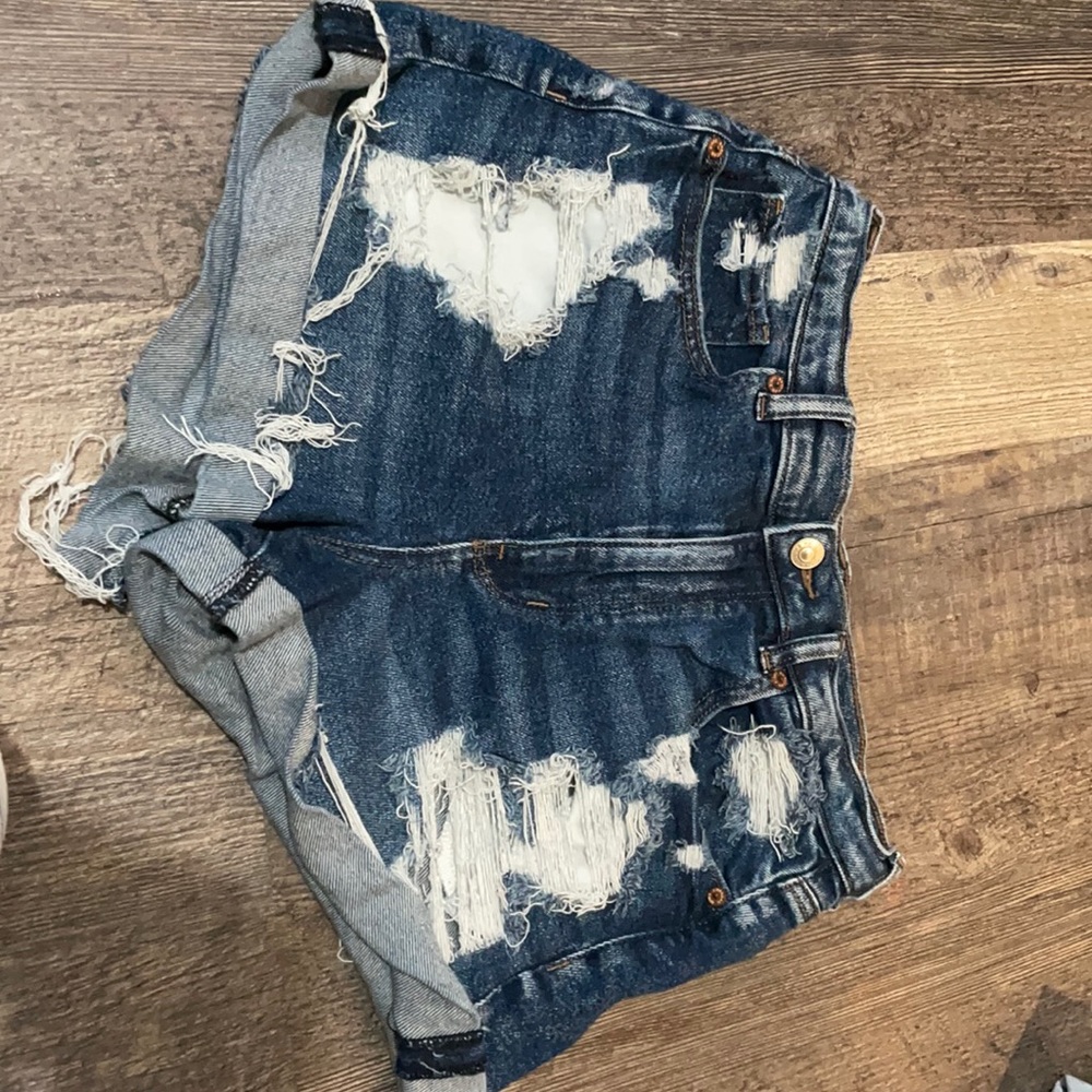 american eagle stretch jean shorts